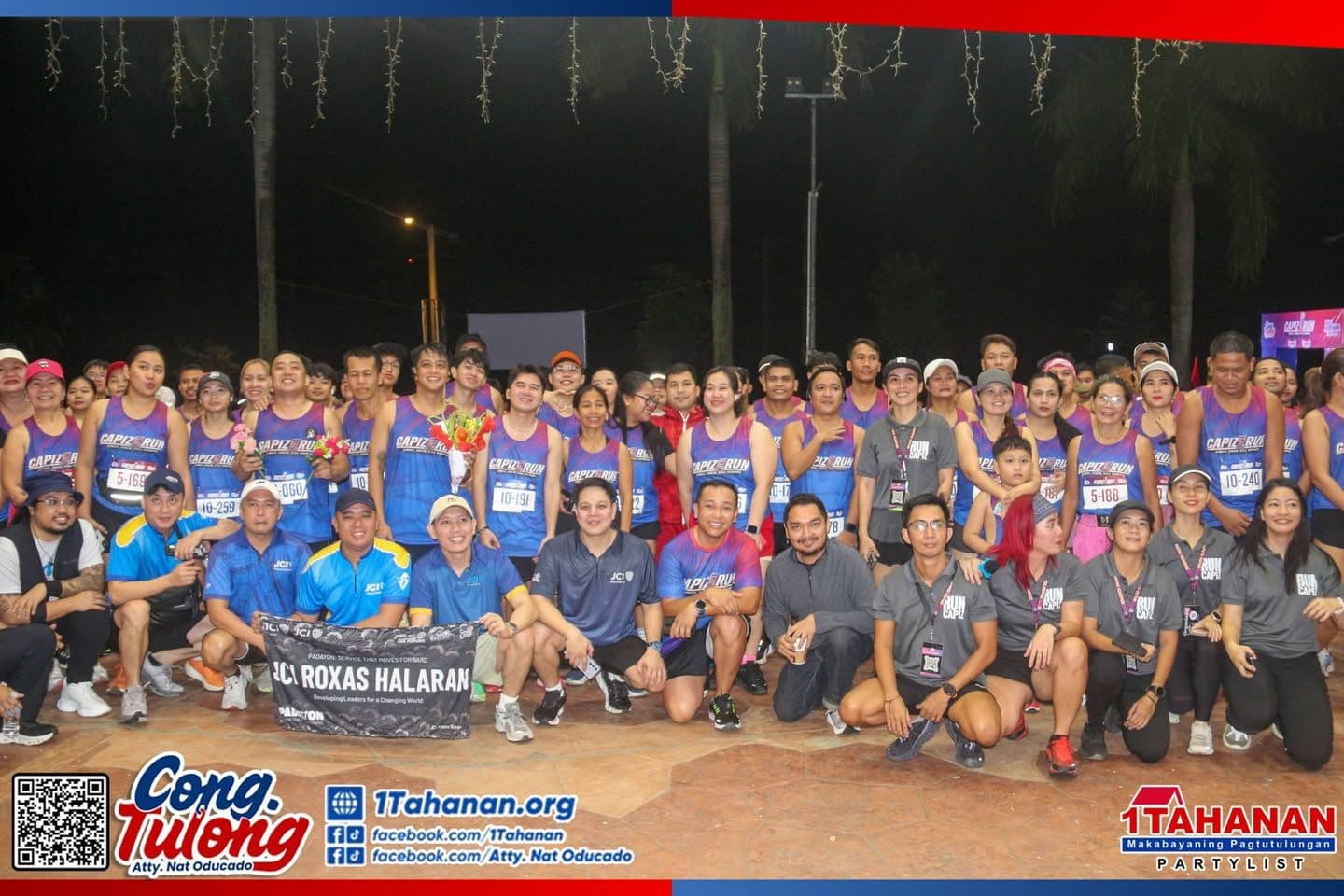 Runners and organizers gathered at the finish of the Capiz Love Run 2026